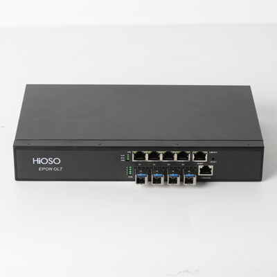 4 attrezzatura a fibra ottica HiOSO HA7004T dei porti 1000M RJ45 Epon Olt