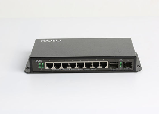Parete di HiOSO che monta il commutatore di 1490nm Gigabit Ethernet, commutatore di SFP di gigabit