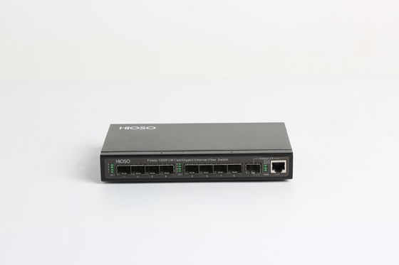 Router del commutatore della fibra di HiOSO DC12V, commutatore con i porti a fibra ottica