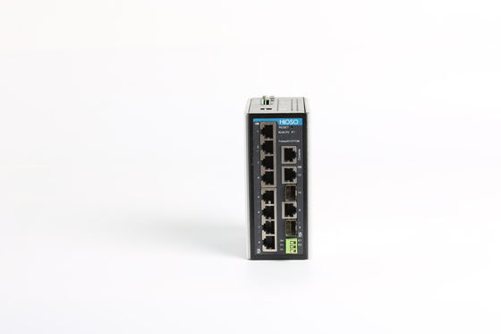 Commutatore inverso di Ethernet della ferrovia di baccano del livello di HiOSO IP30 di protezione del collegamento