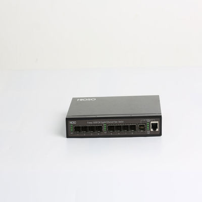 Commutatore a fibra ottica a fibra ottica di Ethernet del porto 8K MAC Learning del commutatore 8 dello SNMP di WEB industriale 1310nm