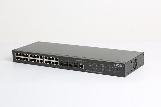 Cavo 100m di AC110V Cat5 commutatore diretto 28 porti, commutatore POE di gigabit