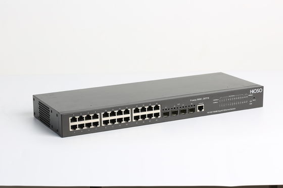 Cavo 100m di AC110V Cat5 commutatore diretto 28 porti, commutatore POE di gigabit