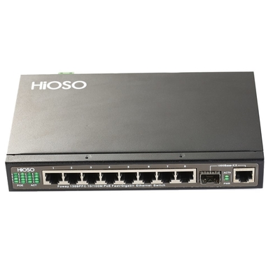Porti della rete 8 del commutatore di Ethernet di Poe con un porto combinato DC48V da 1 gigabit